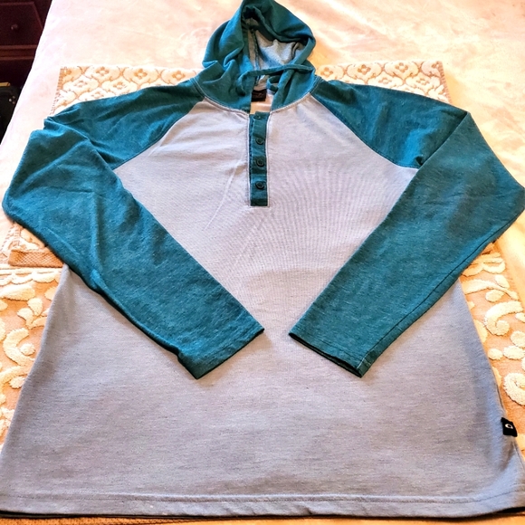 Oakley raglan sleeves colour-blocked hoodie - Picture 1 of 11